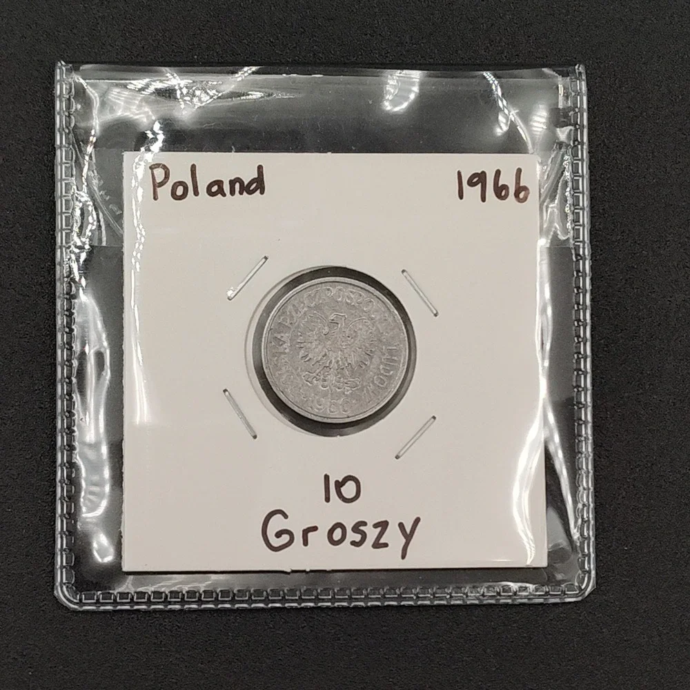 1966 Poland 10 Groszy coin Rare Great Condition‎ ANTQ VTG MONEY SEE BR1.1GA4027
